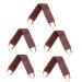 FRCOLOR 5 Pcs Back Applicator Facial Tool Stretch Belt Tool Facial Lotion Tanning Back Lotion Applicators Self Tanner Mitt Self Tanning Mitt Applicator Back Rub Towel Back Massage Belt Set 1 Count (Pack of 1) Brownx5pcs