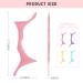 Silicone Eyebrow Stencils - 6 in 1 Reusable Templates for Easy Brow Stamp & Eye Makeup - Perfect for Beginners - Pink - Buy Online on SooperMarket.com