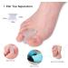 Hallux Valgus Corrector - 8 Pieces Gel Toe Separator Set for Pain Relief and Alignment - Ideal for Diabetic Feet - Men and Women - Buy Online on SooperMarket.com