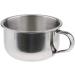 POFET 8cm Durable Stainless Steel Shaving Brush Mug Bowl - Premium Barber Beard Soap Dish for Men | International Shipping - Buy Online on SooperMarket.com