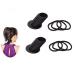 Yikimira Perfect Pony Tool - 2 Pack Black Ponytail Hair Elastics & Bun Styling Tool for DIY Hairstyles - Fast & Voluminous Hair Molding - Buy Online on SooperMarket.com