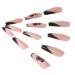 Brishow Pink Long Press-On Nails with Black Dragon French Design | 24-Piece Artificial Nails for Women & Girls - Buy Online on SooperMarket.com