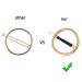 GIYOMI Hollow Hoop Round Circle Hair Clip Set - Minimalist Metal Bobby Pins for Women and Girls - Ponytail Holder Hair Accessories in Gold & Silver - Buy Online on SooperMarket.com