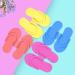 Hysagtek 12 Pairs Disposable Foam Flip Flops - Random Color | Lightweight Slippers for Shower, Pedicure, Beach - Buy Online on SooperMarket.com
