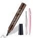 Wuiil eyebrow pencil for beginners and professionals waterproof eyebrow pencil welding festival Eyebrow Pencil creates effortlessly looking brows (dark brown)