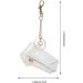 VALICLUD Clear Lipstick Chapstick Keychain - Key Fob Holder - Buy Online on SooperMarket.com