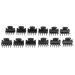 F Fityle 12-Piece Black Resin Mini Hair Clip Set - Hair Grippers & Claw Clips | Stylish Hair Accessories for All Hair Types - International Shipping - Buy Online on SooperMarket.com