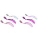 KALLORY 2Pcs Folding Eyebrow Comb - Stainless Steel Lash & Brow Makeup Brush for Perfect Eyebrows & Lashes | Beauty Tool - Random Color - Buy Online on SooperMarket.com