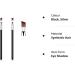 Angled Eyeliner Brush Set - Slanted Flat Angle Eye Liner & Eyebrow Brush Duo for Precision Makeup Application - Synthetic Bristles for Gel, Powder, Liquid, Cream Liners - Black - Buy Online on SooperMarket.com