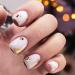 PrettyDiva Milky White Dip Powder - 24K Glow Nail Powder with Gold Foil Flakes | Premium 1Oz Salon Quality Marble Dip for Perfect Manicure - Buy Online on SooperMarket.com