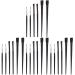FRCOLOR 24 Pcs Eyeliner Makeup Brush Makeup Eyeliner Brush Gel Eyeliner Brush Cosmetic Eye Wands Cosmetology Kit Dual-use Brush Lip Makeup Eyebrow Brush Girl Artificial Fiber 15.6x1cmx4pcs Blackx4pcs