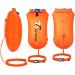 T6 20L Swim Buoy Dry Bag - Waterproof Safety Float for Water Sports and Camping - Orange - Buy Online on SooperMarket.com