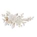 Bride Hair Clip Wedding Hair Clip Flower Wedding Hair Piece for Bride Hair Comb Barrette Bridal Hair Accessories Gold Bride Hair Clip