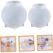 STOBOK 2pcs Ball Mold Round Mold Round Soap Molds Crystal Casting Mold Candle Wax Mold Sphere Making Candle Making Mold Silicone Mold Silicone Ball Silica Gel One Body White White 5.9X5.9X5.9CM - Buy Online on SooperMarket.com