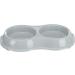 Trixie Light Weight Version Plastic Double Bowl for Cat 200 ml Assorted Colors 1 Count (Pack of 1) - Buy Online on SooperMarket.com