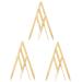 KALLORY 3 Pcs Second Generation Scale Metal Dies Printable Eyebrow Stencils Eyebrow Drawing Tool Make up 25x5x0.6cmx3pcs Goldenx3pcs