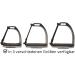AMKA Stainless Steel Safety Stirrups - Flexible 10 cm 12 cm & 13 cm Options for Equestrian Safety | International Shipping Available - Buy Online on SooperMarket.com