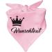 Personalized Pink Dog Triangular Scarf - Custom Motif | Size 1 (55 cm) | Eco-Friendly Pet Accessory - Buy Online on SooperMarket.com