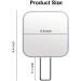 YEAKE Large Handheld Makeup Mirror - Square White & Metal, Portable Table Desk Mirror with Stand for Travel and Bathroom, 9.4 x 5.9 - Buy Online on SooperMarket.com