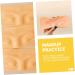 Baluue 4pcs Eyebrow Practice Block Makeup Practice Eye Make up Training Skin Practice Eye Board 16x7cm As Shown - Buy Online on SooperMarket.com
