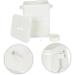 FOYTOKI Box Dispenser Lidded Storage Bin Laundry Dispenser Refillable Containers Iron White 1 count (Pack of 1) White - Buy Online on SooperMarket.com