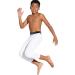 LEAO Youth Boys 3/4 Compression Pants with Knee Pads Cool Dry Basketball Tights Sports Capri Leggings White Small - Buy Online on SooperMarket.com
