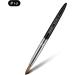 Aokitec #10 Oval Crimped Sable Acrylic Nail Brush - Wood Nail Art Tool for Manicure | Black - Buy Online on SooperMarket.com