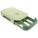 OSALADI Egg Storage Box Plastic Pallets Fridge Egg Holder Refrigerator Egg Storage Container Camping Shelf Green 34x22x7.8cm
