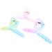 Zac's Alter Ego Set of 6 Large 11.5cm Assorted Translucent Two Tone Pastel Matte Finish Twirl Clamps - Buy Online on SooperMarket.com