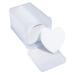 200 Pcs Eyelash Glue Cleaning Cotton Pads Heart Shape Fabric Glue Wipes Nail Polish Cleaner (White 4.8 * 4.8cm) (200 Pcs)