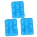 OUNONA 3pcs Cake Mold Decorative Bakeware Pan Cake Stencil Car Candy Molds Cake Silicone Molds for Baking DIY Cake Baking Molds Cookie Cutters Silicone Fondant Biscuit Brownie Silica Gel 33x23cmx3pcs