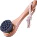 1PC Facial Cleansing Brush Manual Face Brush Bamboo Charcoal Bristles Wooden Handle for Washing Face Pore Exfoliation Wash Makeup Massaging Brush - Buy Online on SooperMarket.com