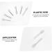 MAGICLULU 12pcs Silicone Lip Brush Travel Lip Brush Lip Makeup Brush Silicone Lip Scrubber Mini Tools Lip Applicators Lip Mask Applicator Flat Silica Gel White Concealer Brush 5.00X1.00X0.50CM White - Buy Online on SooperMarket.com