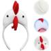 WRITWAA 1Pc Chicken Hair Hoop Easter Headbands Cartoon Rooster Hair Bands for Halloween Decorations Animals Ears Headdress Cute Headbands for Cosplay Party White - Buy Online on SooperMarket.com