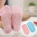 Veewon 2 pairs of moisturizing gel socks with spa quality gel for moisturizing vitamin E and oil infounded helping repair dry broken skin and fillings feet blue+pink