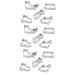 Ciieeo 15 Pcs Cookie Molds Cake Mold Cookie Cutters Baking Mold Fondant Molds Stainless Steel Mold Baking Tools The Cat mediumx3pcs Silverx3pcs