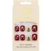 Brishow Christmas False Nails - Snow Press on Nails with Christmas Tree & Antler Design - Short Red Fake Nails for Women and Girls (24pcs) - Buy Online on SooperMarket.com