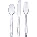 192 Pack Premium Heavyweight Disposable Clear Plastic Silverware - Cutlery Combo Set - Buy Online on SooperMarket.com