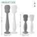 Baby Diaper Cream Brush Set - 4 Pack Silicone Spatula Applicators for Newborns - 2 Large & 2 Small Sizes - Gray and White - Buy Online on SooperMarket.com
