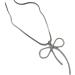 Oralgos Elegant Fashion Necklace - Stylish Snake Bone Choker with Loop Trailer for a Cool Collarbone Look - International Shipping - Buy Online on SooperMarket.com
