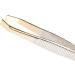 REMOS 8cm Tweezers with Cranked Straight & Gold Plated Tip - Precision Beauty Tool - Buy Online on SooperMarket.com
