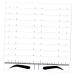 HAPINARY 50pcs Eyebrow Positioning Ruler Eyebrow Template Eyebrow Measuring Tool Eyebrow Stencil Eyebrow Drawing Tool Eyebrow Positioning Tool Eyebrow Shaping Template Eyebrow Drawing Ruler 18.00X3.80X0.10CM Blue