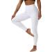 HOTSTUDIO White X-Large Yoga Pants with Pockets | High Waisted Workout Leggings for Women | Tummy Control Athletic Gym Leggings - Buy Online on SooperMarket.com