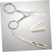 Angoily 6 Pcs Barber Shaving Tools Set | Mustache Scissors & Stainless Steel Manual Razor for Men - International Shipping - Buy Online on SooperMarket.com