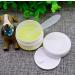 100ml Refillable Cosmetic Bottles with Dome Lid | White Silver Border Face Cream Lip Balm & Lotion Containers - International Shipping - Buy Online on SooperMarket.com