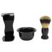 3 Pieces Shaving Brush Set Shaving Brush Kit Shaving Brush Set Beard Shaving Brush Safety Shaving Stand Kit for Men
