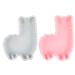 2pcs Silicone Mold DIY Mold Treat Silicone Ice Cube Trays Animal Cake Fudge Making Mold Dessert Silicone Loaf Alpaca Candy Mold De para Gelatinas Fondant Silica Gel Chiffon Cartoon 21.2X16.2X3CM Assorted Color 3