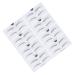 Didiseaon 2 Eyebrow Template with Strap Beauty Eyebrow Makeup Tools Eyebrow Stickers Portable A607 Card