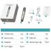 Dr. Pen H3 Hydra Pen Automatic Serum Applicator - Authentic Derma Beauty Pen - Trusty Skin Care Tool Kit - 0.25mm 12pins 2 + 0.25mm Round Nano x3 + 0.25mm Silicone Nano x3 - Buy Online on SooperMarket.com