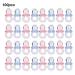 Mini Acrylic Baby Pacifiers - 100 Pcs Birthday Party Decorations & Baby Baptism Favors - Colorful Transparent Mix - Buy Online on SooperMarket.com